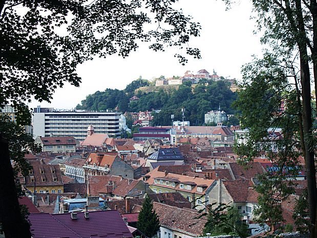 Weberbastei in Brasov in Rumänien