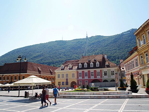 Piata Sfatului in Brasov Romania