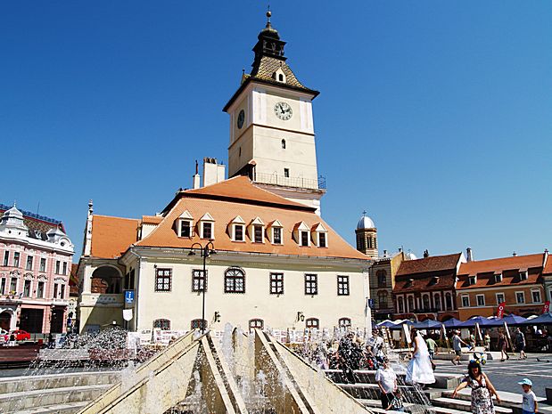 Piata Sfatului in Brasov Romania