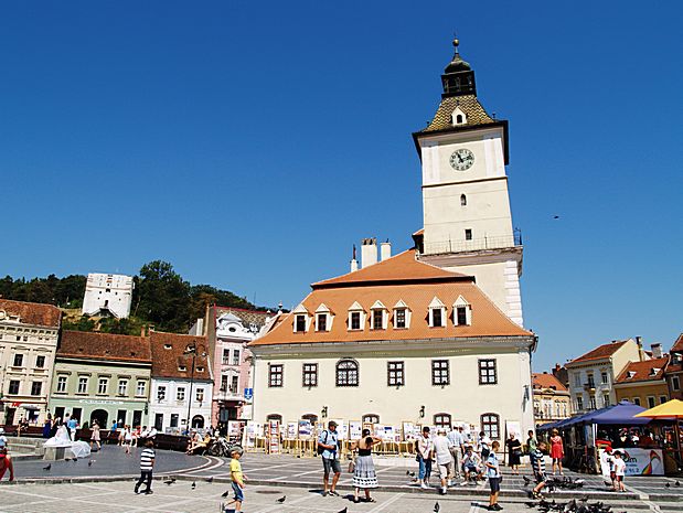 Piata Sfatului in Brasov Romania