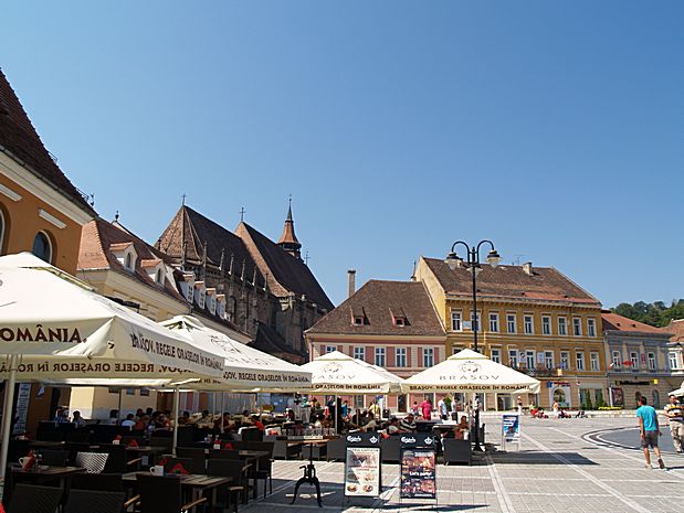 Piata Sfatului in Brasov Romania