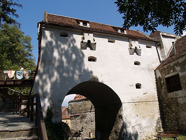 Stadtmauer von Kronstadt in Rumänien