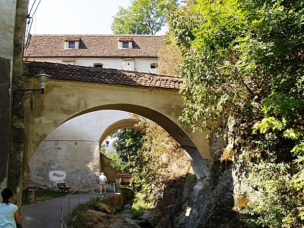 Stadtmauer von Kronstadt in Rumänien